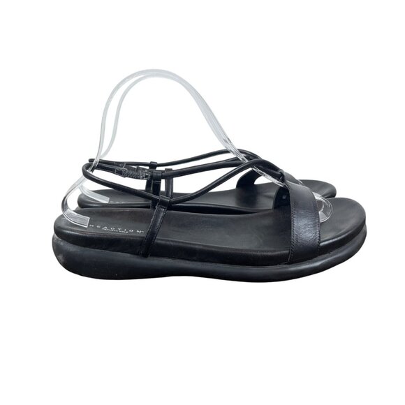 Kenneth Cole Reaction Black Trip N Dip Size 10 Womens Sandals - Picture 3 of 8